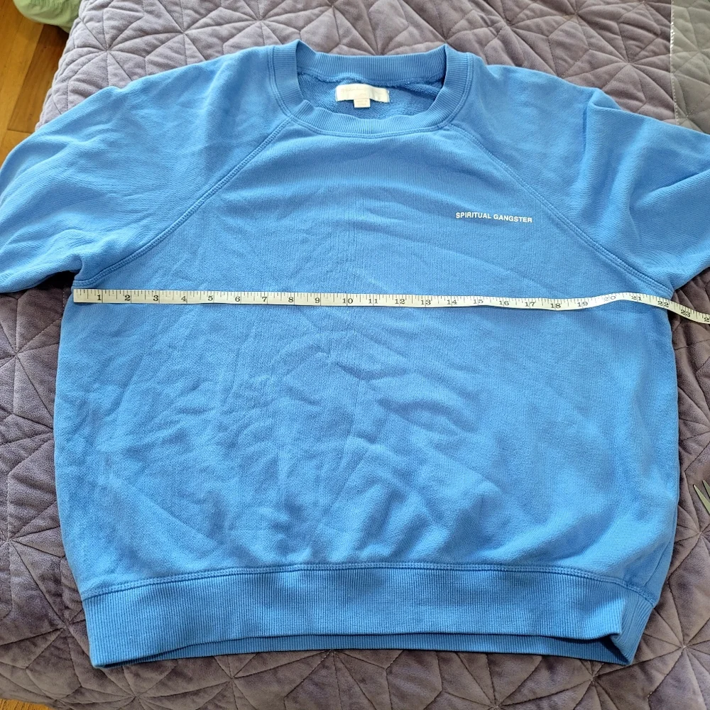 Spiritual Gangster Blue Women's Sweater - Picture 8 of 14